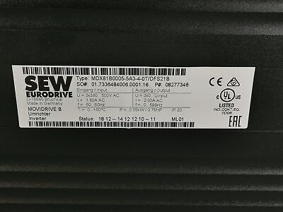 SEW MDX61B0005-5A3-4-0T + DBG60B-01 Gallery Image 3