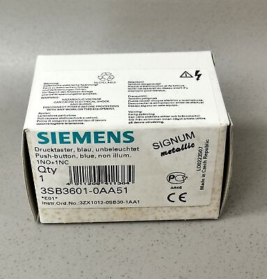 Siemens 3SB3 601-0AA51 NEU OVP Main Image