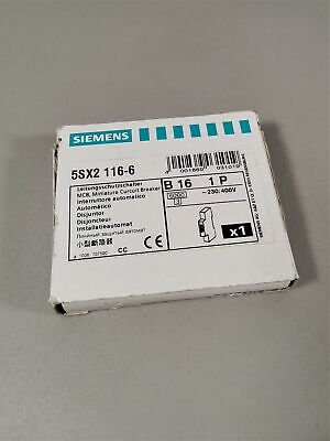 Siemens 5SX2 116-6 NEU OVP Main Image