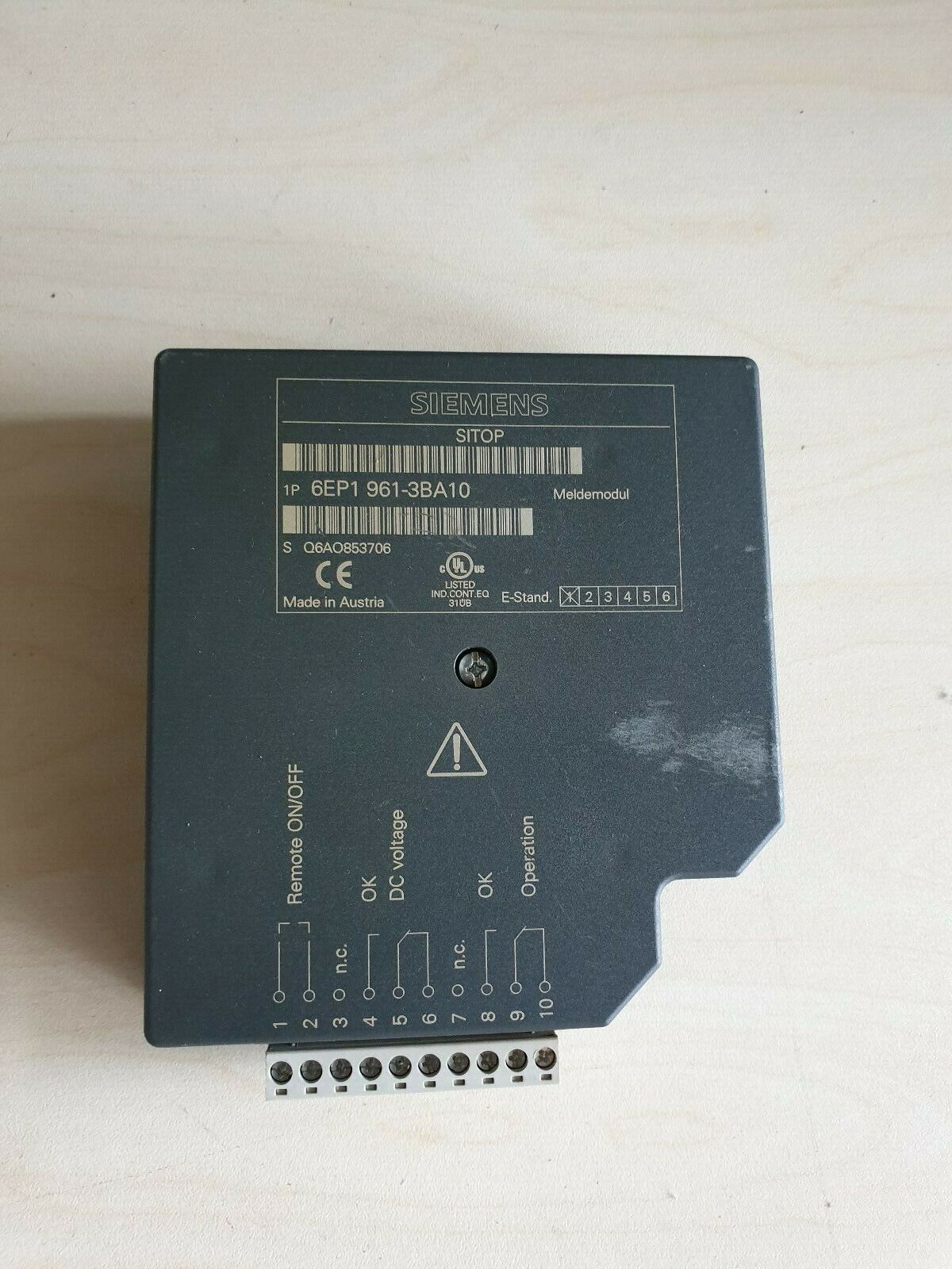 Siemens 6EP1 961-3BA10 Main Image